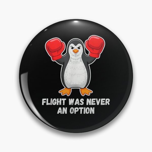 Item preview, Funny Angry Boxing Penguin Flight Was Never An Option Sports Graphic designed and sold by RuperDelois.