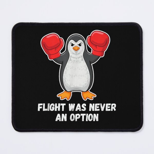 Item preview, Funny Angry Boxing Penguin Flight Was Never An Option Sports Graphic designed and sold by RuperDelois.
