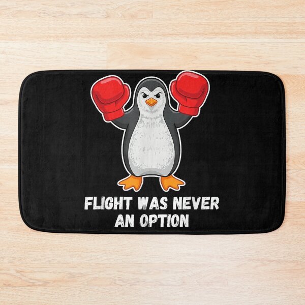 Item preview, Funny Angry Boxing Penguin Flight Was Never An Option Sports Graphic designed and sold by RuperDelois.