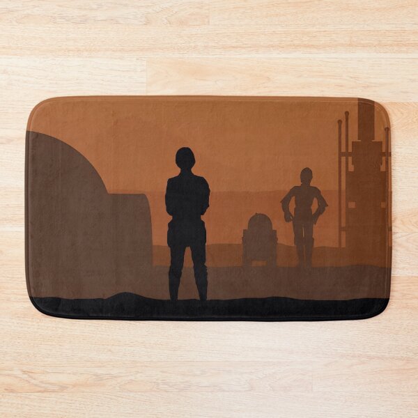 Item preview, Twin Suns Horizon – Minimal Desert Sci-Fi designed and sold by PosterFuel.