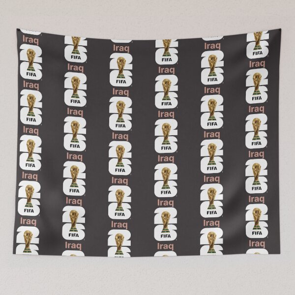 Item preview, FIFA World Cup Trophy 2026 Football Soccer Fan Design - Iraq designed and sold by t-patterns.