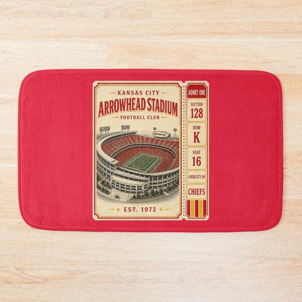 Item preview, Arrowhead Stadium Vintage Ticket, Kansas City Retro Football Stadium designed and sold by GhostDawgs.