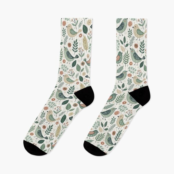 Item preview, Nordic Garden Bird Symbols | Scandinavian Folk Design designed and sold by Shuga-Design.
