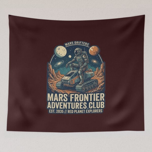 Item preview, Mars Frontier Adventures Club Vintage Space Explorer designed and sold by Dream Weave Studio.