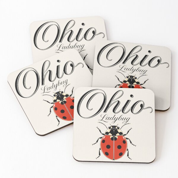 Item preview, Ohio Ladybug Retro State Insect Poster designed and sold by The-Drip-Studio.