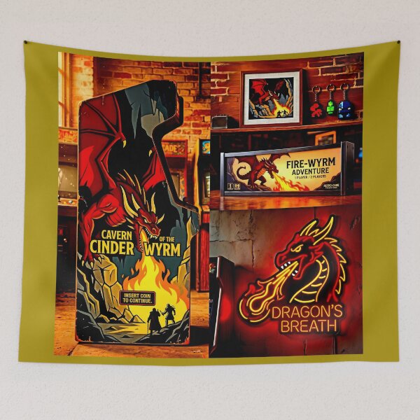 Item preview, Retro Arcade capter Themed Decor designed and sold by Cyber-ART-Studio.