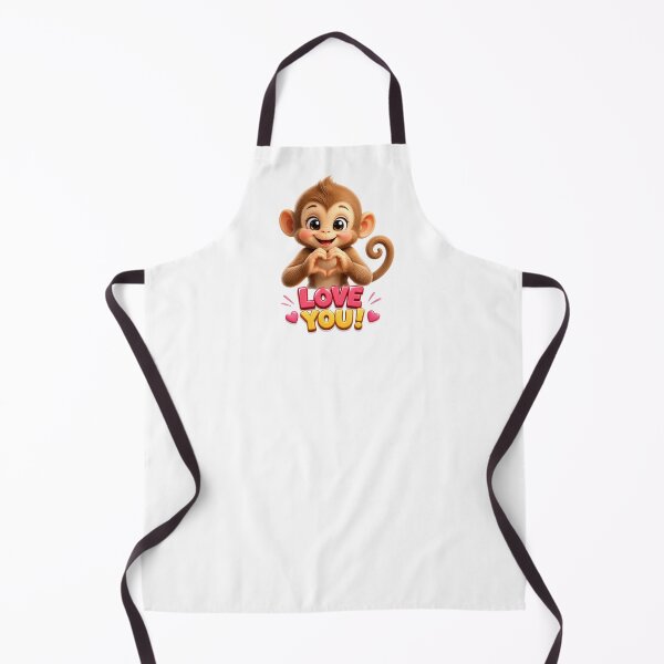 Item preview, Kawaii Heart Hug Monkey designed and sold by BlissBlvdShop.