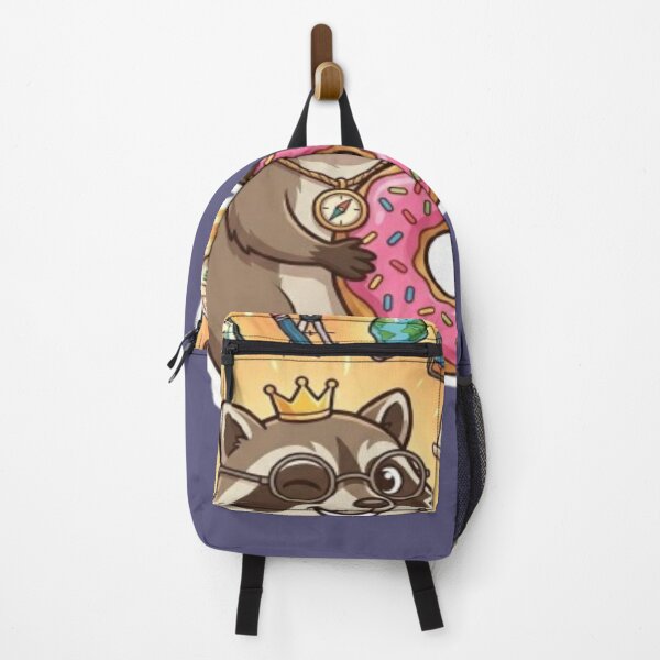 Item preview, Cute Raccoon with Donut Illustration designed and sold by DailySparks.