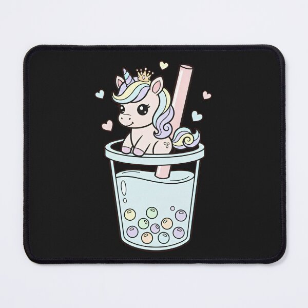 Item preview, Cute Kawaii Unicorn Bubble Tea - Chibi Boba Unicorn Sticker designed and sold by Exquisite Design Studio „Paculówka”.