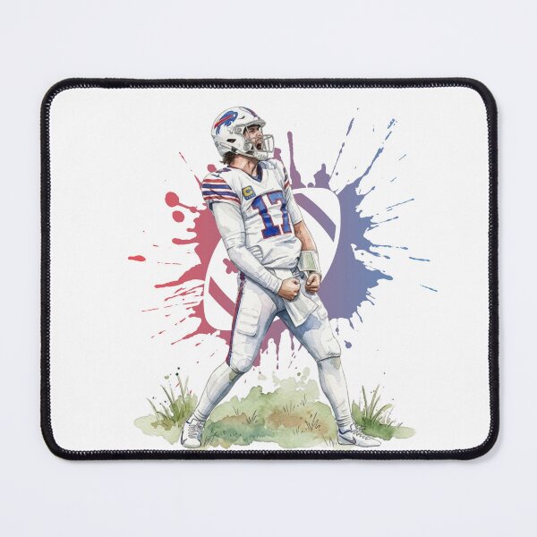 Item preview, Josh Allen 17 Buffalo Football Watercolor Art designed and sold by cucuzeus.