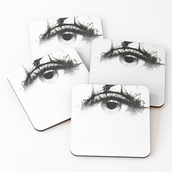 Item preview, The Watcher Dark Abstract Eye Sketch designed and sold by Silent.Lines.