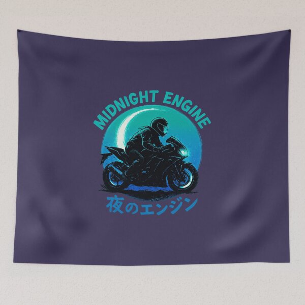 Item preview, Midnight Engine 夜のエンジン – Neon Biker Spirit designed and sold by SiseonStudio.