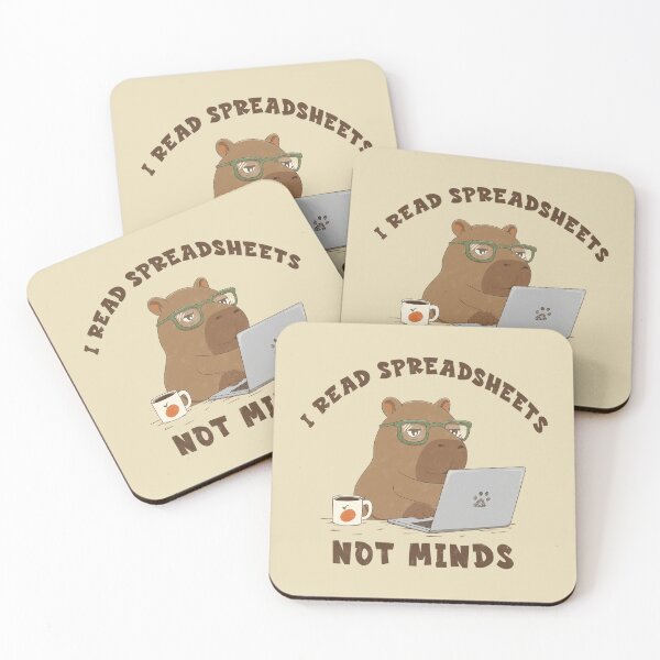 Item preview, I Read Spreadsheets, Not Minds Capybara designed and sold by loobsart.