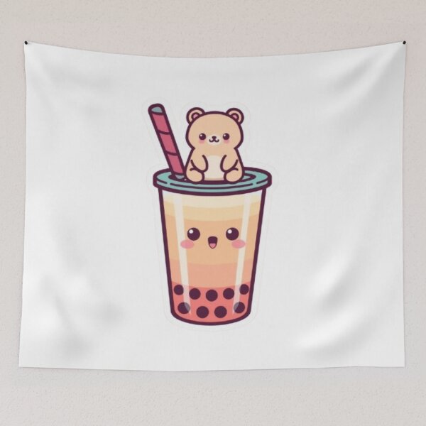 Item preview, Bubble Tea Friends Kawaii Sticker designed and sold by Stylestickers55.