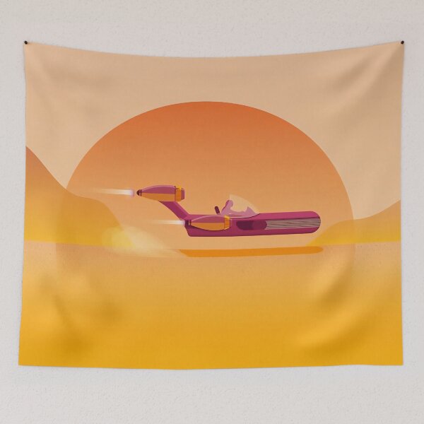 Item preview, Sunset Speeder – Retro Futuristic Escape designed and sold by PosterFuel.