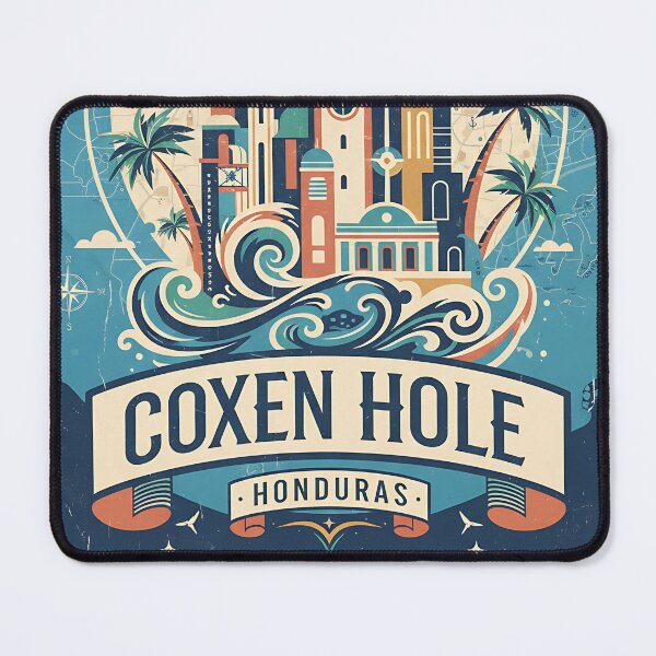 Item preview, Coxen Hole Honduras 1950s Vintage Travel Tourism designed and sold by TravelersGems.