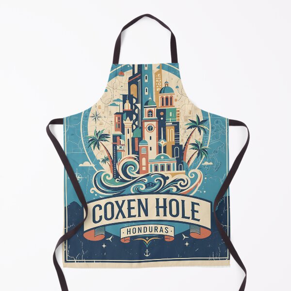 Item preview, Coxen Hole Honduras 1950s Vintage Travel Tourism designed and sold by TravelersGems.