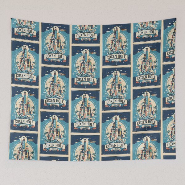 Item preview, Coxen Hole Honduras 1950s Vintage Travel Tourism designed and sold by TravelersGems.