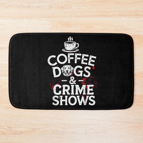 Item preview, Coffee Dogs And Crime Shows Funny Golden Retriever Splatter Graphic Art designed and sold by EricCotanori.