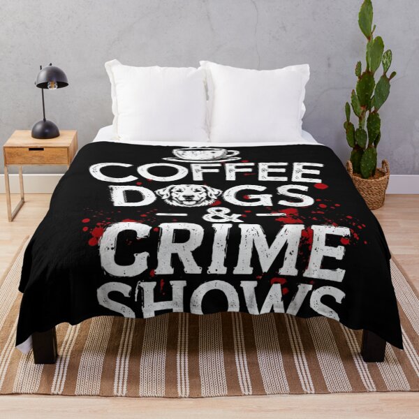 Item preview, Coffee Dogs And Crime Shows Funny Golden Retriever Splatter Graphic Art designed and sold by EricCotanori.