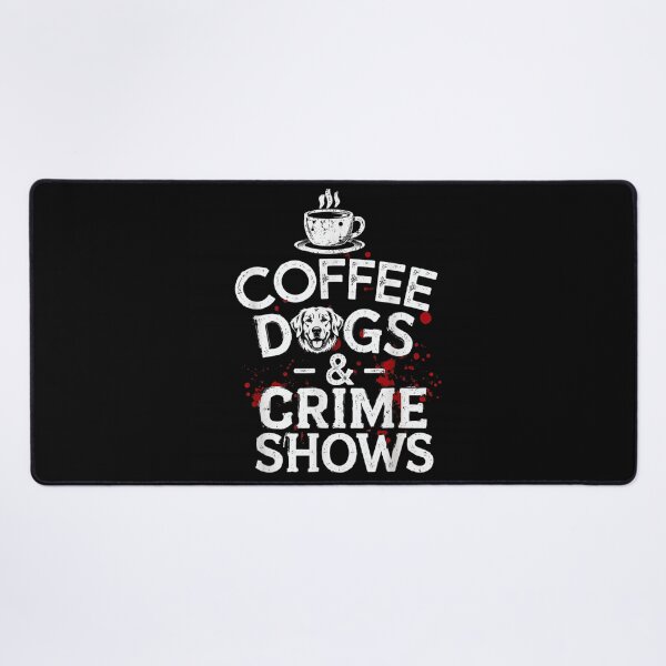 Item preview, Coffee Dogs And Crime Shows Funny Golden Retriever Splatter Graphic Art designed and sold by EricCotanori.
