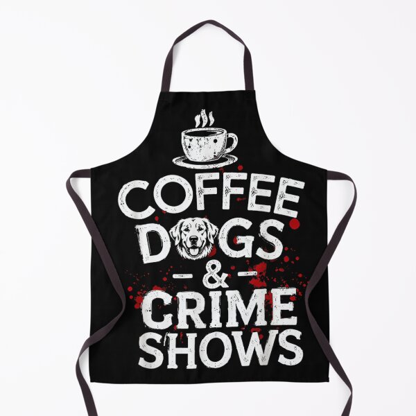 Item preview, Coffee Dogs And Crime Shows Funny Golden Retriever Splatter Graphic Art designed and sold by EricCotanori.