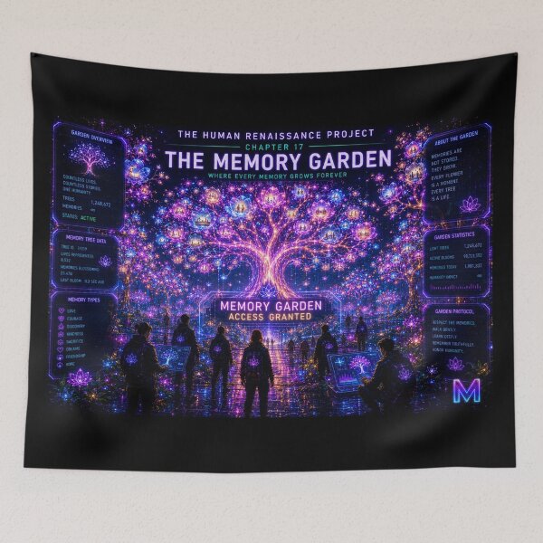 Item preview, The Memory Garden – Humanity's Living Archive designed and sold by bbbpetr100.