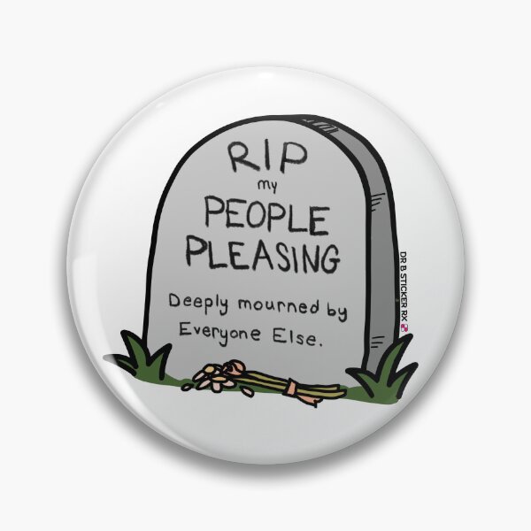 Item preview, RIP People Pleasing | Funny Boundaries Sticker | Recovering People Pleaser Gift designed and sold by Dr. B Sticker Rx.