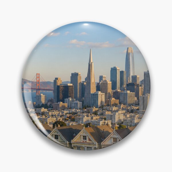 Item preview, San Franscisco CityScape Travel Poster designed and sold by greatlakesimage.
