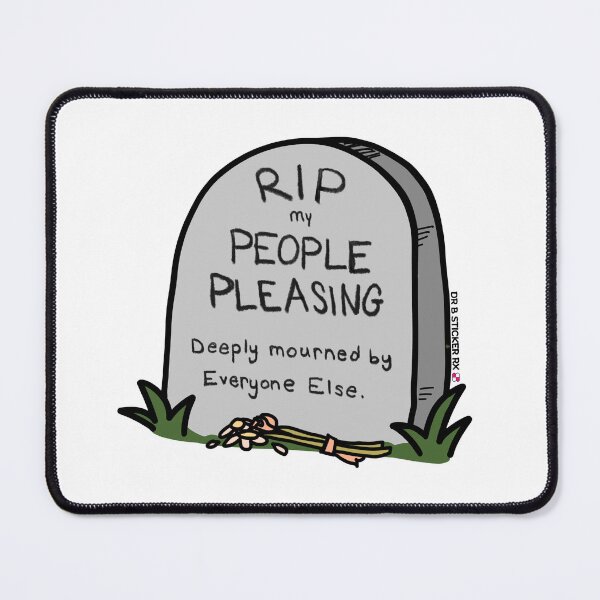 Item preview, RIP People Pleasing | Funny Boundaries Sticker | Recovering People Pleaser Gift designed and sold by Dr. B Sticker Rx.