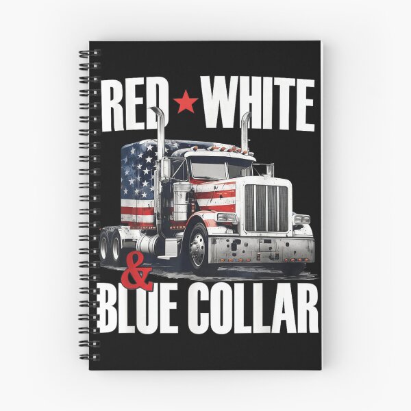Item preview, Patriotic Red White And Blue Collar American Flag Semi Truck Graphic designed and sold by EricCotanori.