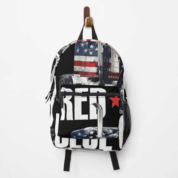 Item preview, Patriotic Red White And Blue Collar American Flag Semi Truck Graphic designed and sold by EricCotanori.