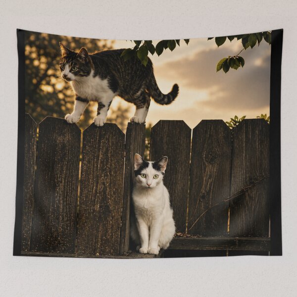 Item preview, Cats on the Fence designed and sold by Kimberly Palmer.