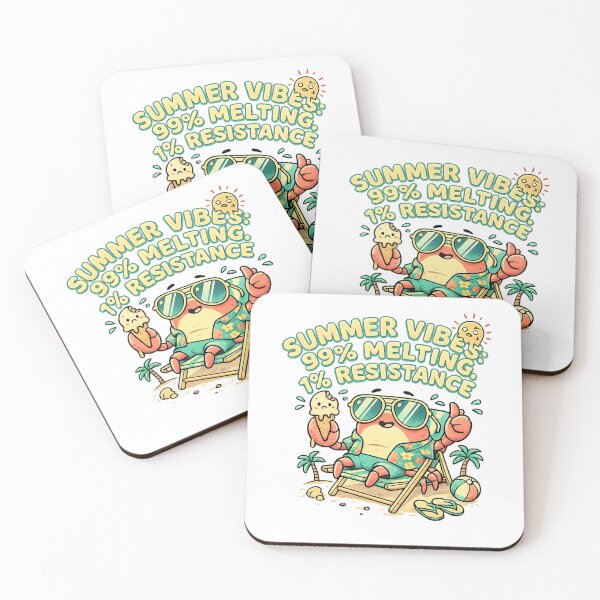 Item preview, Summer Vibes 99% Melting 1% Resistance Funny Crab designed and sold by CreativeNest Prints.