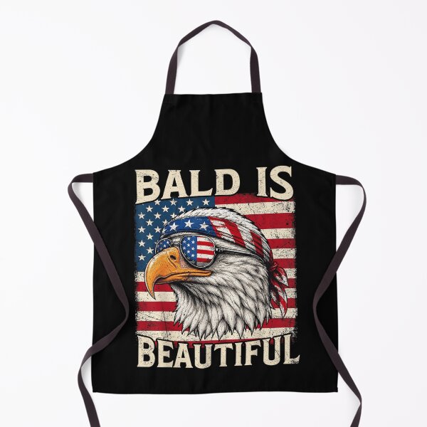 Item preview, Patriotic Bald Is Beautiful Bald Eagle American Flag Bandana Sunglasses Art designed and sold by EricCotanori.