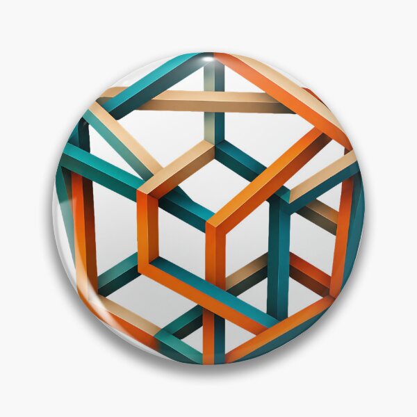 Item preview, Interlocking Impossible Cubes Optical Illusion  designed and sold by Jaideep Walia.