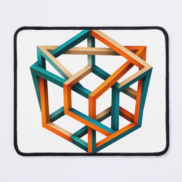 Item preview, Interlocking Impossible Cubes Optical Illusion designed and sold by Jaideep Walia.