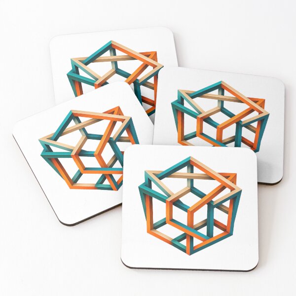 Item preview, Interlocking Impossible Cubes Optical Illusion  designed and sold by Jaideep Walia.