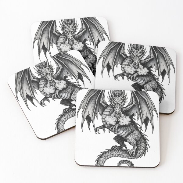 Item preview, Ancient Smoke Dragon Illustration designed and sold by DragonSerpent Ink.