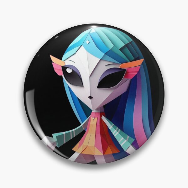 Item preview, Geometric Alien Girl  designed and sold by unboxedbyJuls.