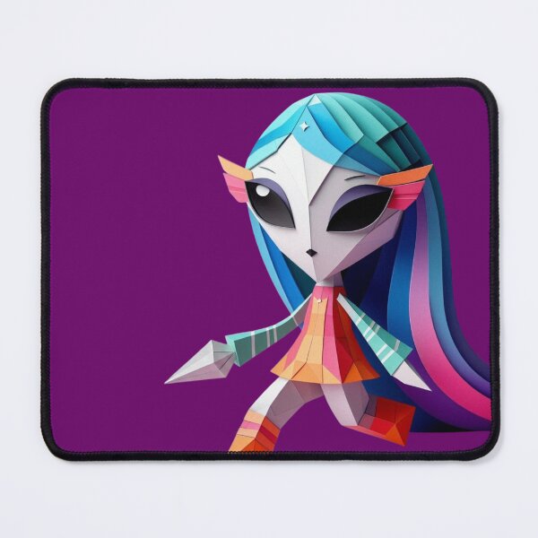 Item preview, Geometric Alien Girl designed and sold by unboxedbyJuls.