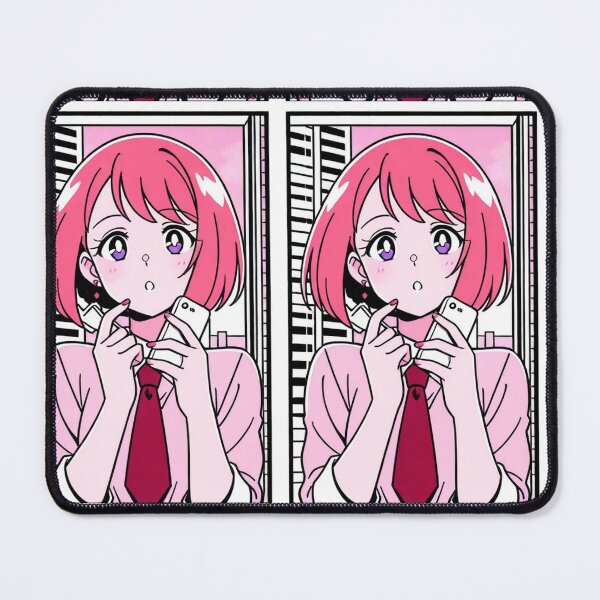 Item preview, Pastel Portrait - Young woman with pink hair and purple eyes designed and sold by AnimeShin.
