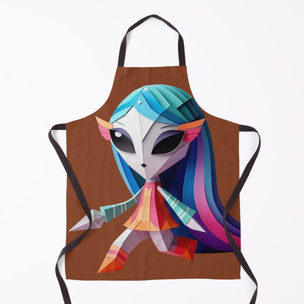 Item preview, Geometric Alien Girl designed and sold by unboxedbyJuls.