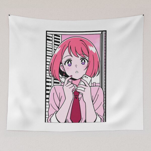 Item preview, Pastel Portrait - Young woman with pink hair and purple eyes designed and sold by AnimeShin.