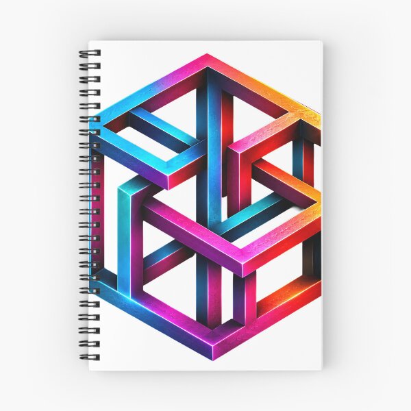 Item preview, Neon Impossible Hypercube Optical Illusion  designed and sold by Jaideep Walia.
