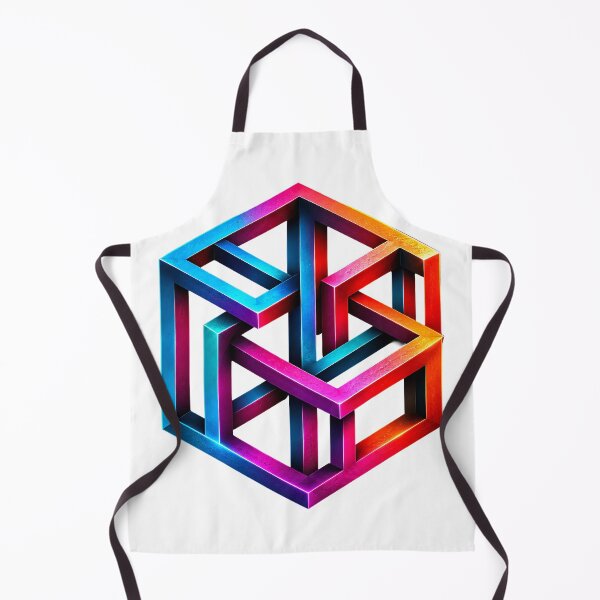 Item preview, Neon Impossible Hypercube Optical Illusion designed and sold by Jaideep Walia.