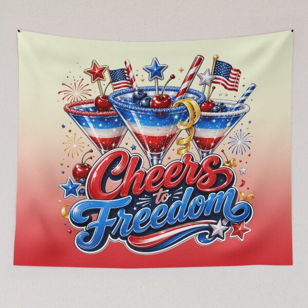 Item preview, Cheers To Freedom | Patriotic designed and sold by skkyfaithArtz.