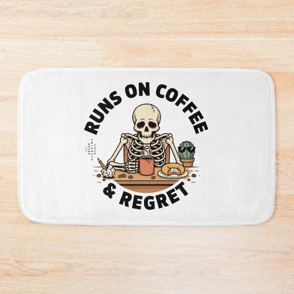 Item preview, Runs on Coffee and Regret! designed and sold by Ink And Inspire.