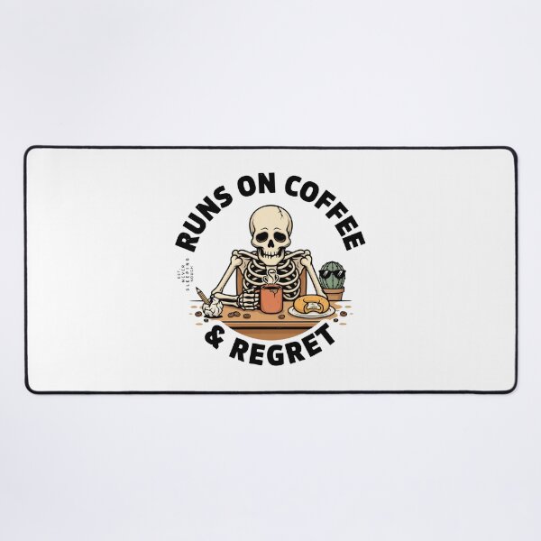 Item preview, Runs on Coffee and Regret! designed and sold by Ink And Inspire.