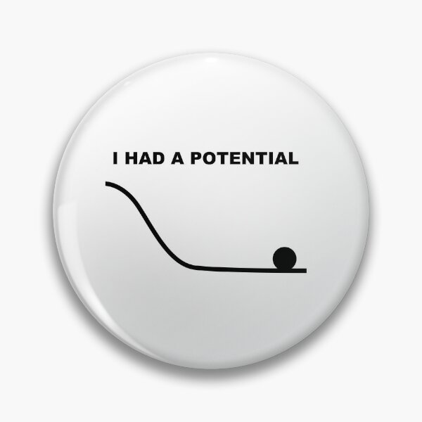 Item preview, I Had Potential – Funny Sarcastic Typography Design designed and sold by StudioAyinla.